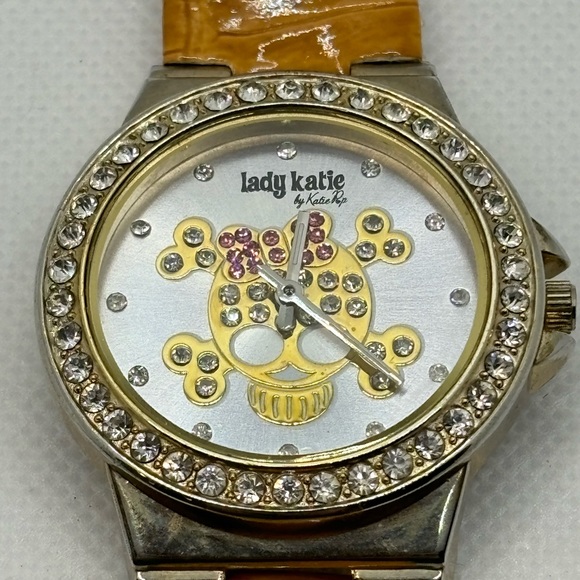 Lady Katie Skull Dial Crystal Watch - Picture 1 of 16